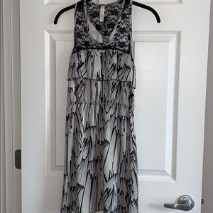 Hello Miss Black and White Lace Dress